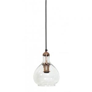 dela glass copper hanging lamp