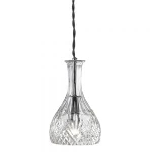 wine bar clear rounded decanter david james lighting